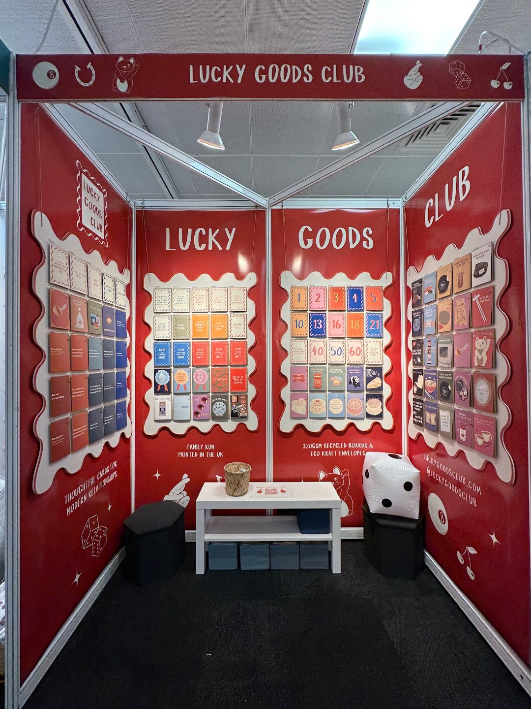 The Lucky Goods Club stand at PG Live