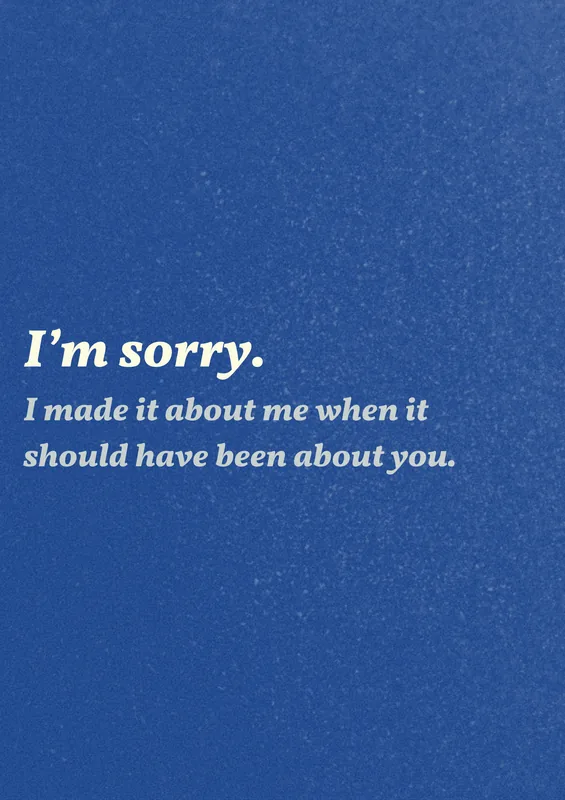 I Made It About Me greeting card