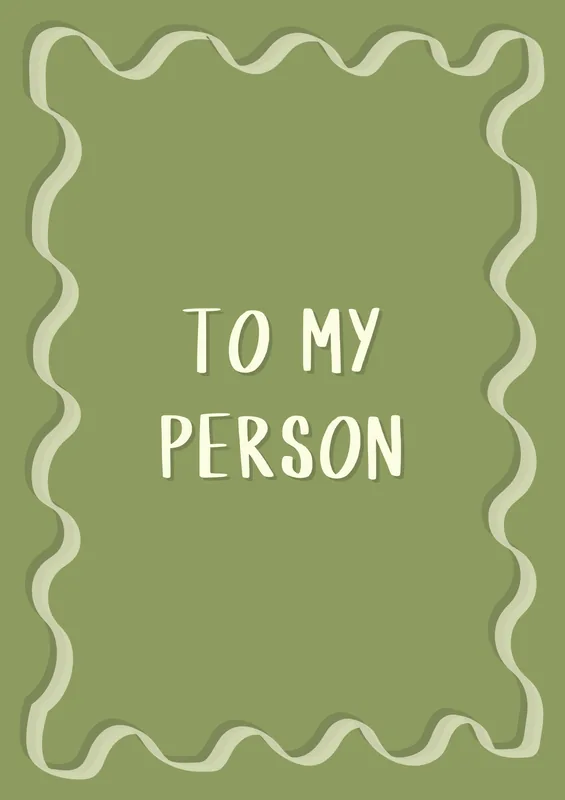 To My Person greeting card