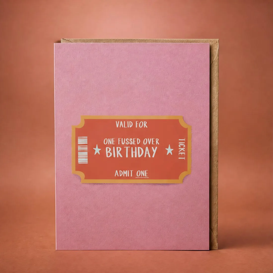 Fussed-Over Birthday greeting card