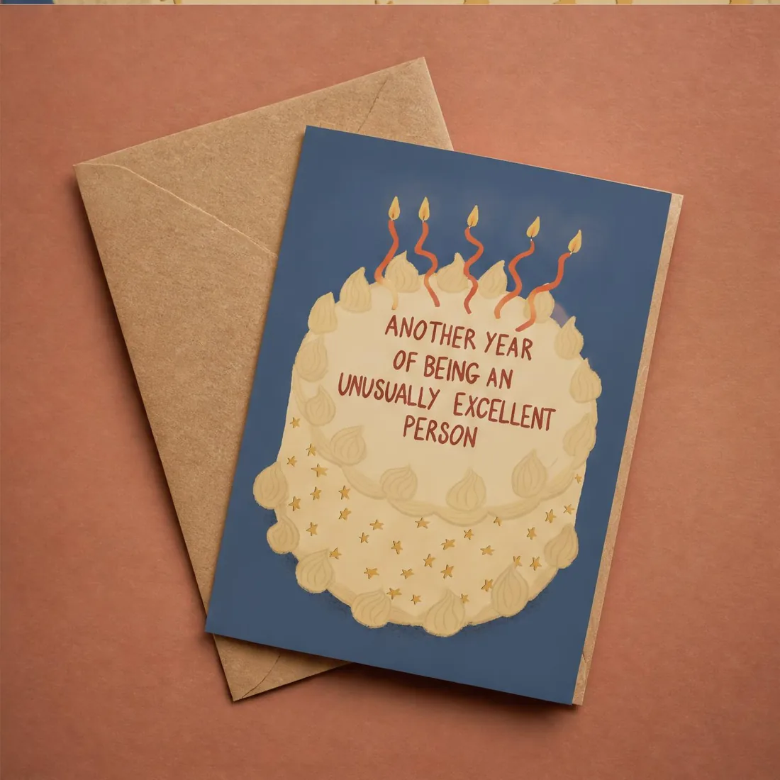 Unusually Excellent Person greeting card