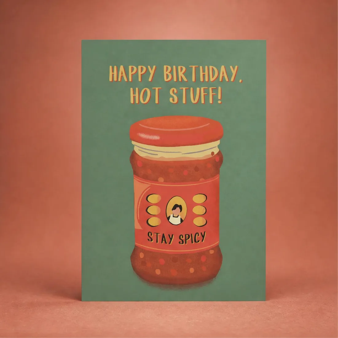 Hot Stuff Birthday greeting card