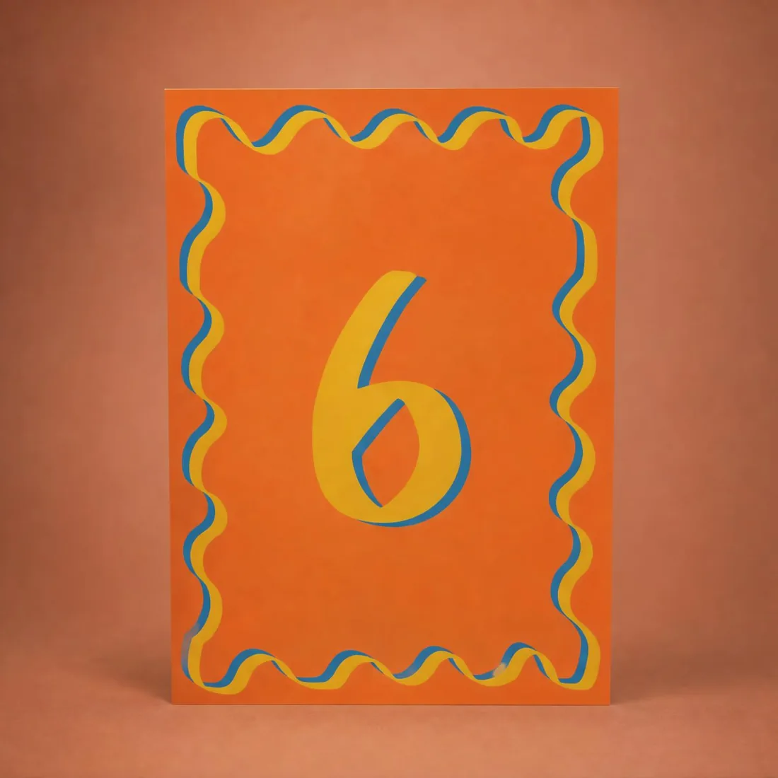 Milestone: 6th greeting card