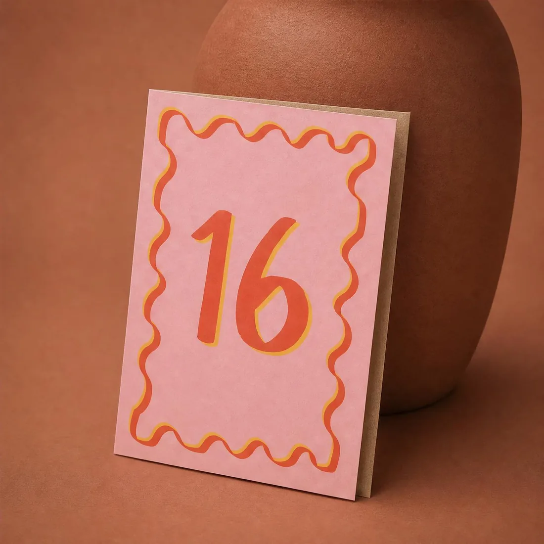 Milestone: 16th greeting card
