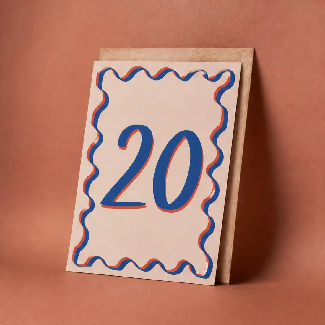 Milestone: 20th greeting card