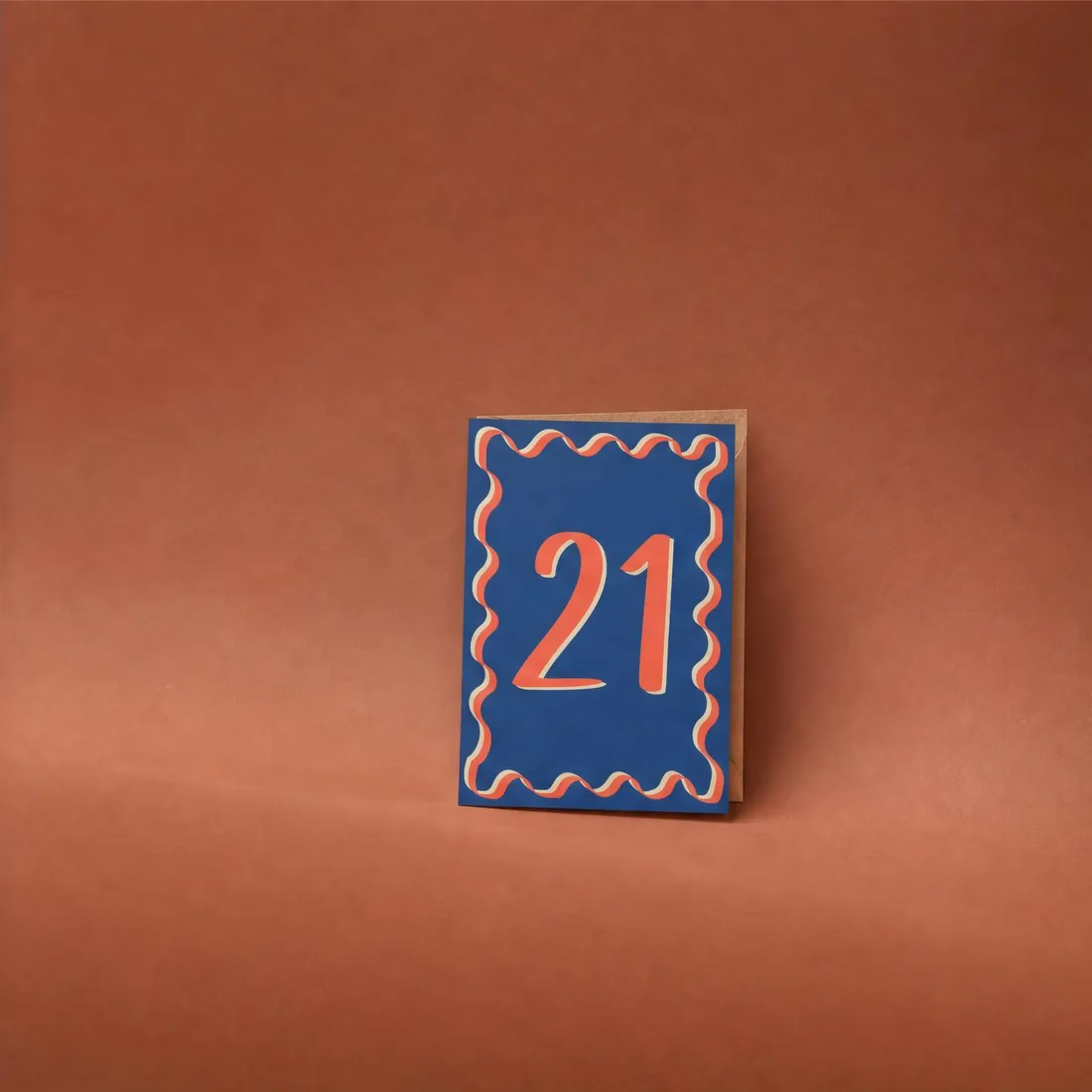 Milestone: 21st greeting card