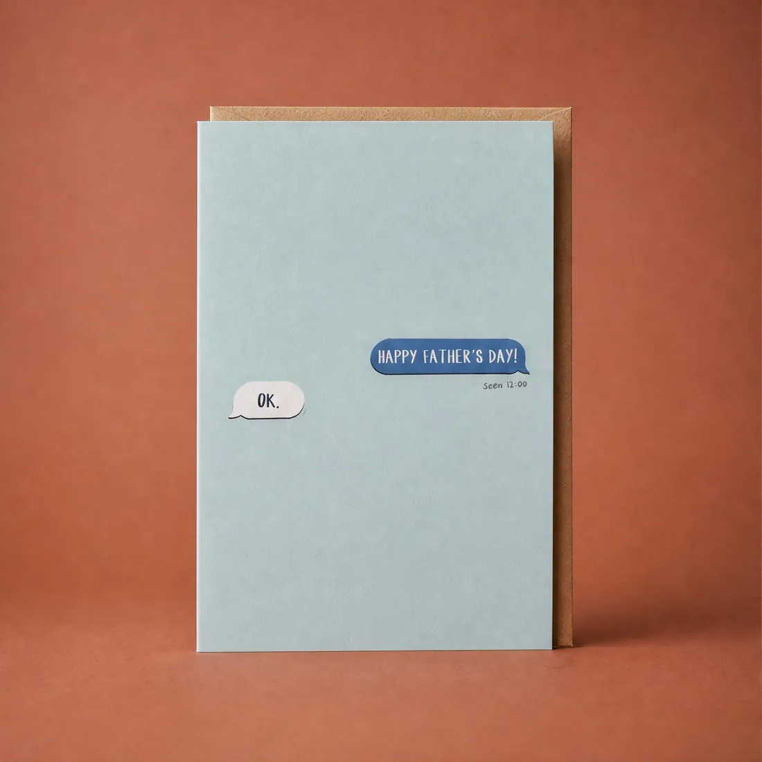 Father's Day Text greeting card