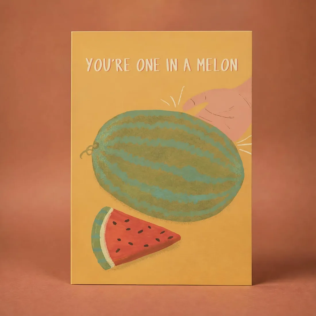 One in a Melon greeting card