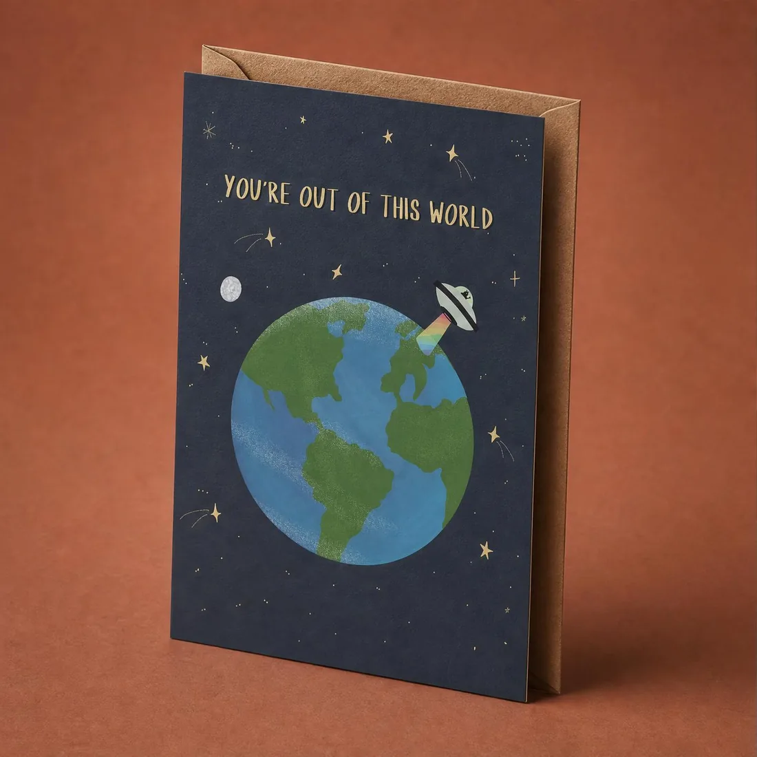 Out of This World greeting card