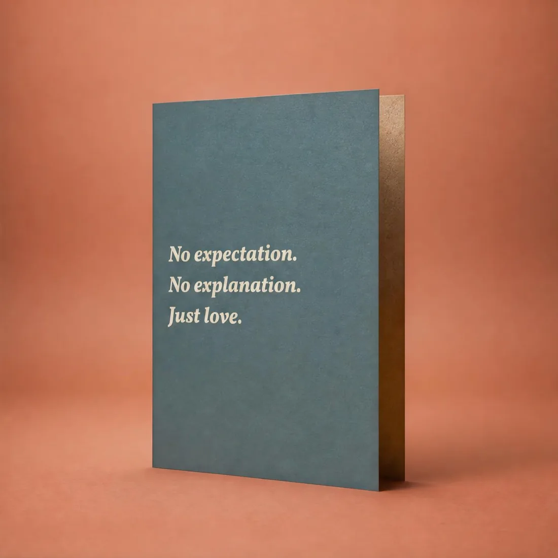 No Explanation, Just Love greeting card