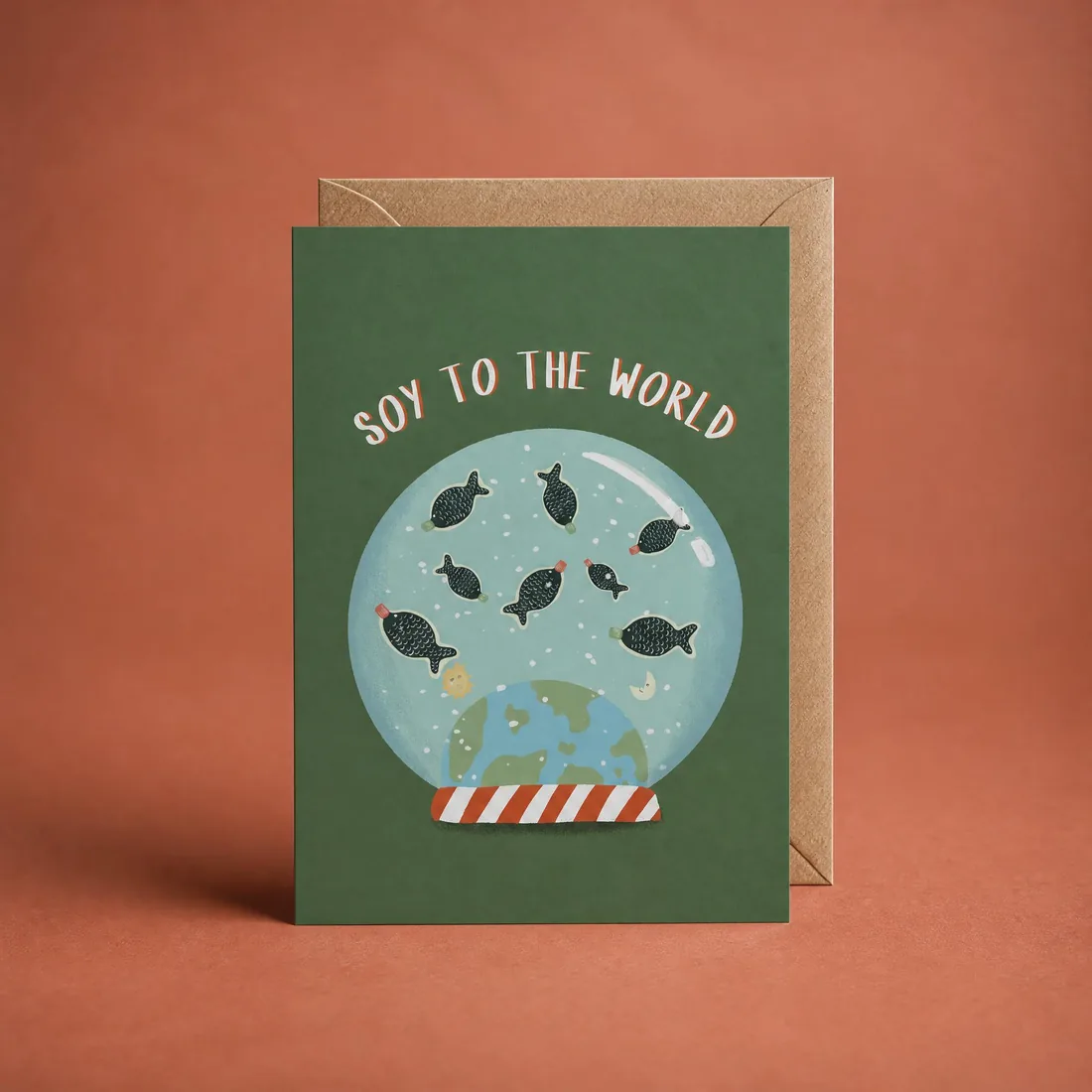Soy to the World greeting card