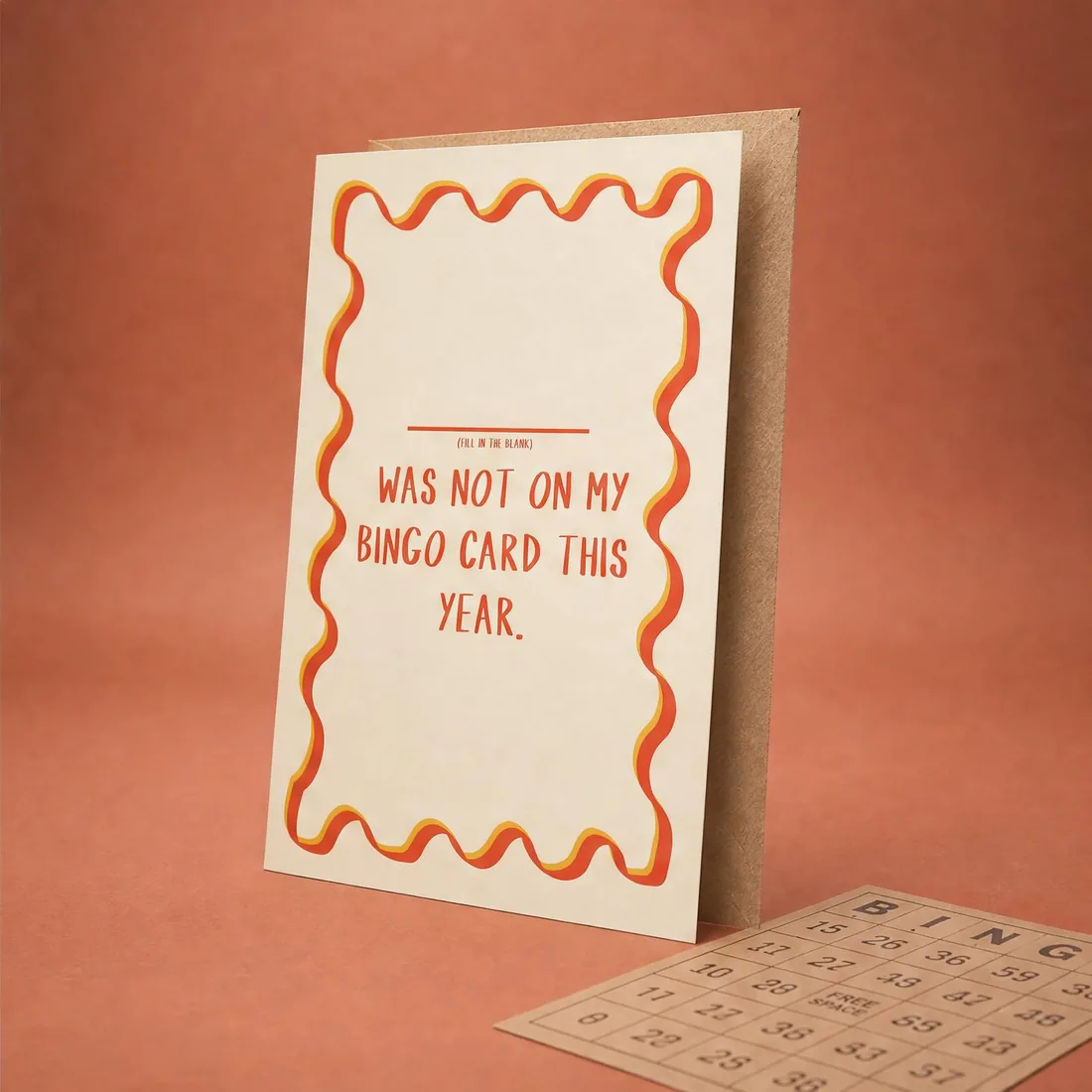 Not on My Bingo Card greeting card