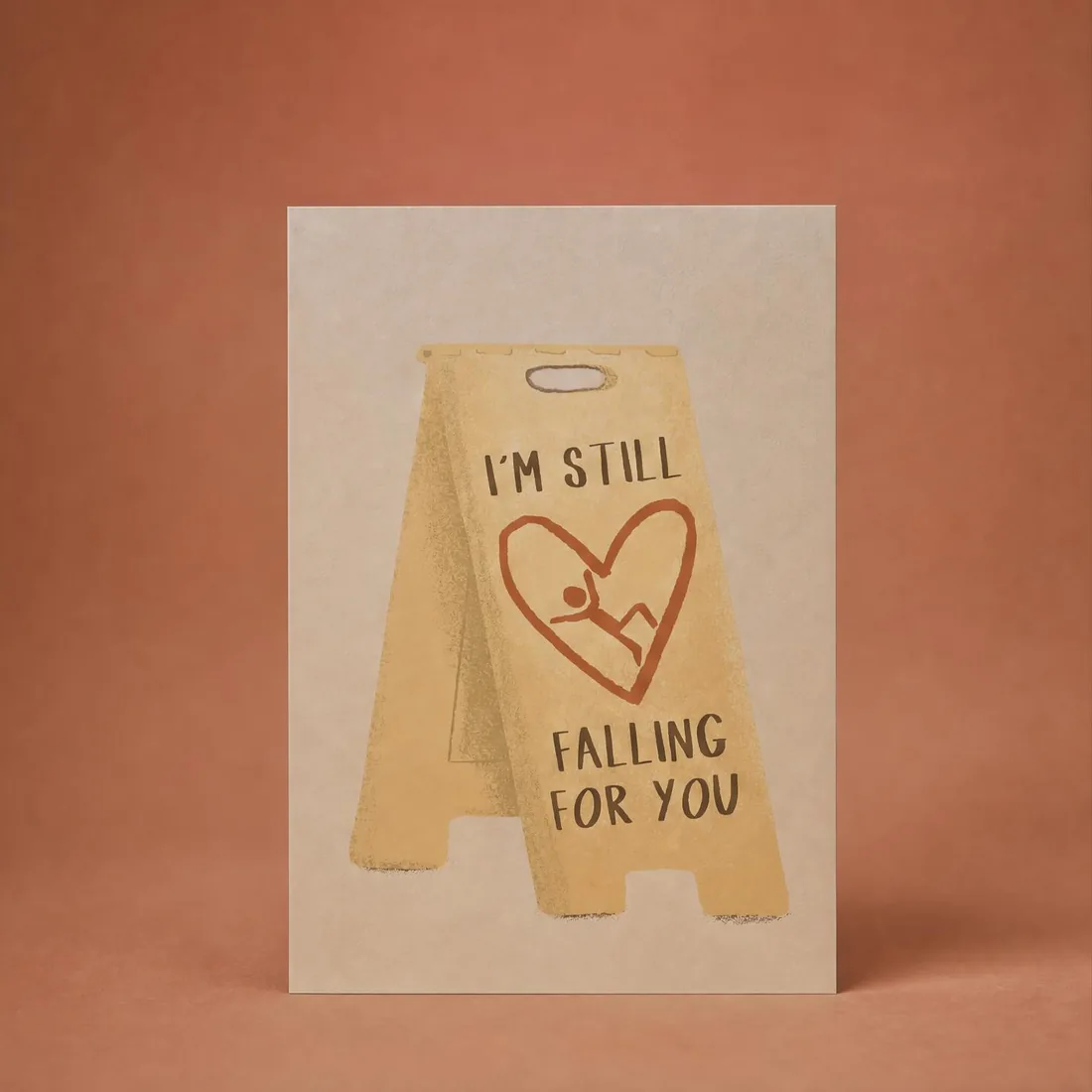 Still Falling For You greeting card