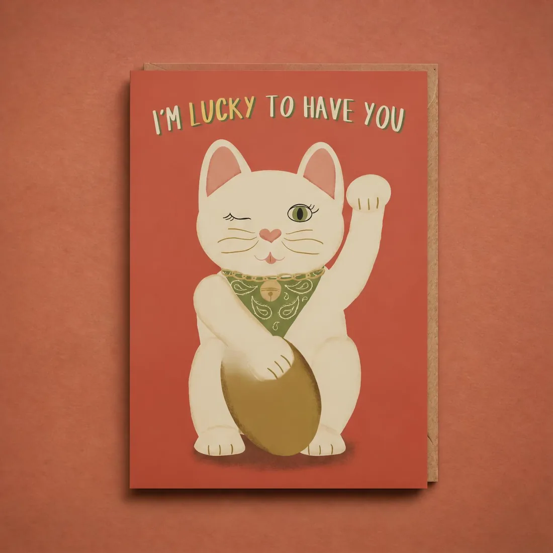 Lucky to Have You greeting card