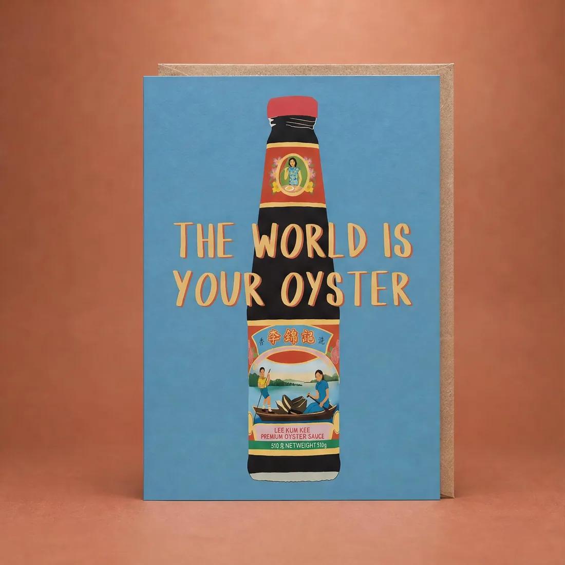 World Is Your Oyster greeting card