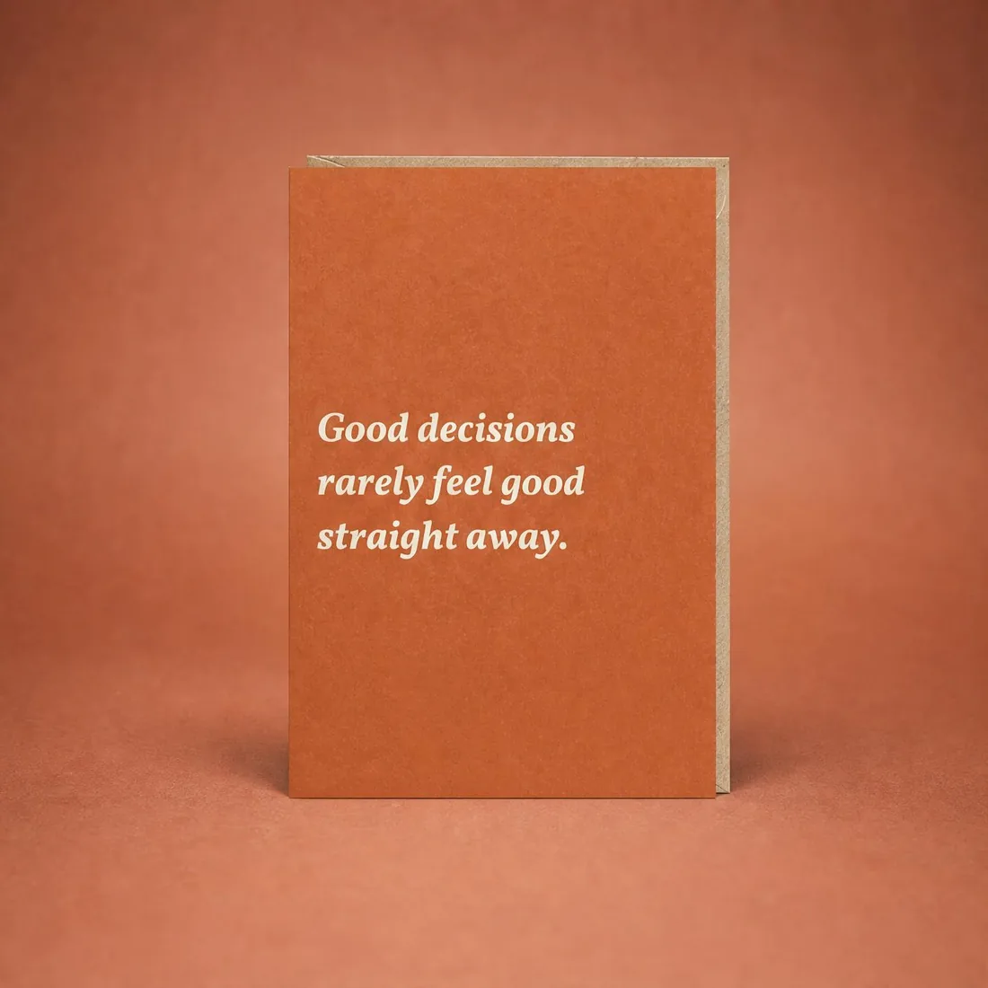 Good Decisions greeting card
