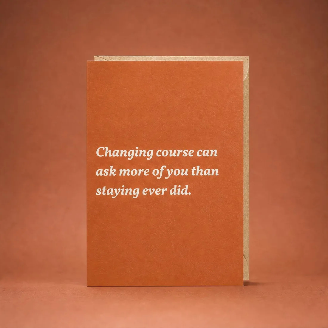 Changing Course greeting card